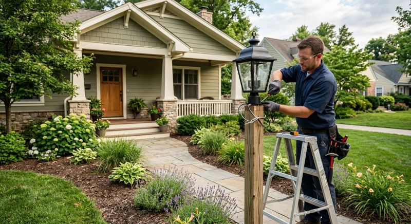 Terrace Lighting Installation in Kansas City, KS